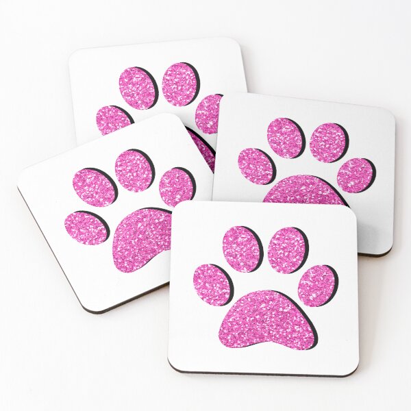 Item preview, Pink Glitter Paw Print designed and sold by ViviTV.