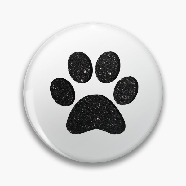 Item preview, Black Glitter Paw Print designed and sold by ViviTV.