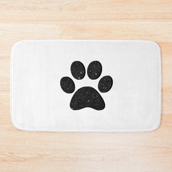 Item preview, Black Glitter Paw Print designed and sold by ViviTV.