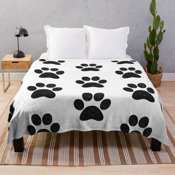 Item preview, Black Glitter Paw Print designed and sold by ViviTV.
