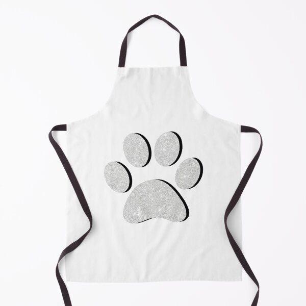 Item preview, White Glitter Paw Print designed and sold by ViviTV.