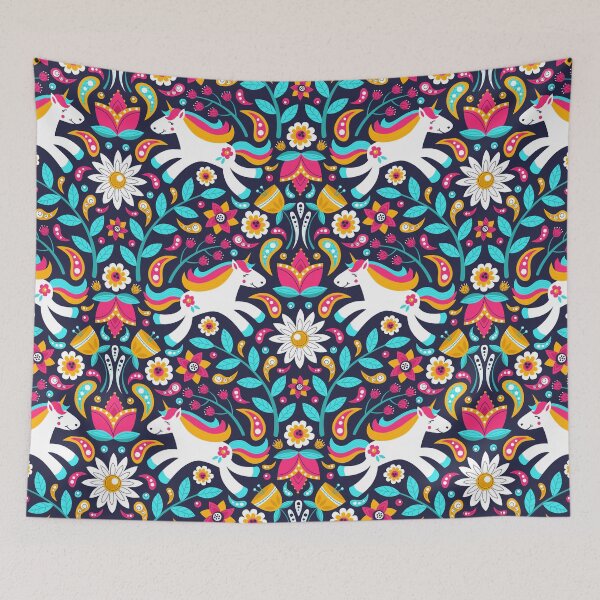 Item preview, Prancing Unicorn Floral designed and sold by robyriker.