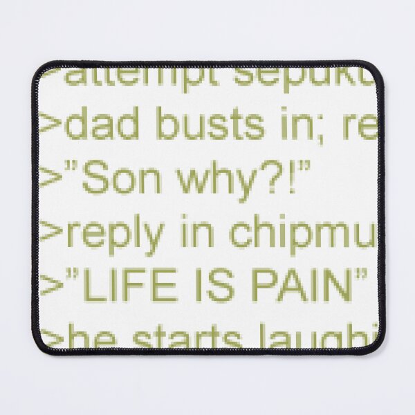 Item preview, Greentext meme: Anon is in pain designed and sold by Toby  Armstrong.