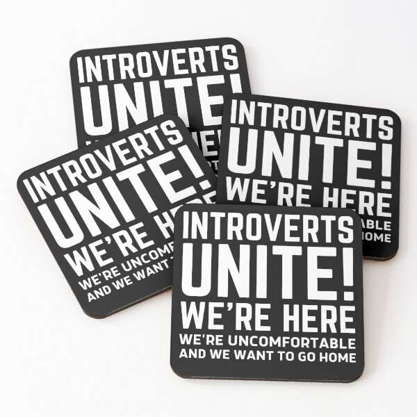 Item preview, Introverts Unite We're Here We're Uncomfortable And We Want To Go Home designed and sold by Equitees.