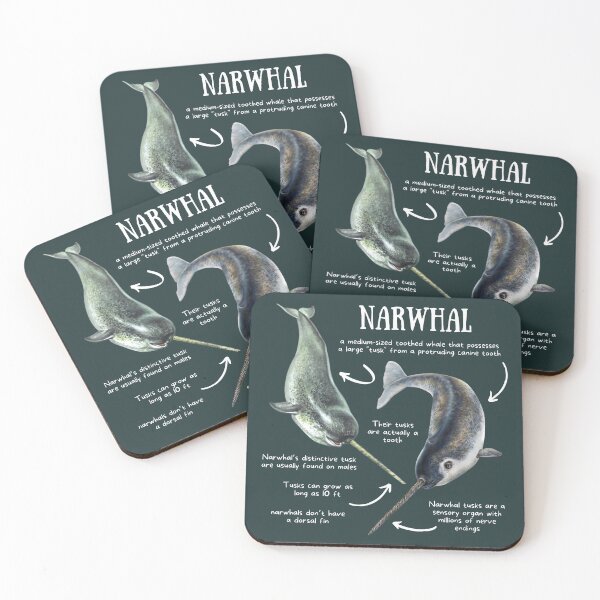 Item preview, Narwhal Fun Facts designed and sold by KyleNesas.