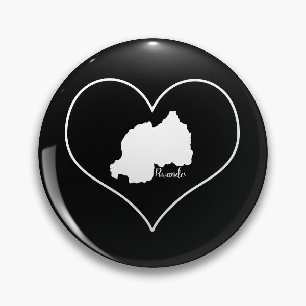 Item preview, Black heart map Rwanda designed and sold by Astralia.