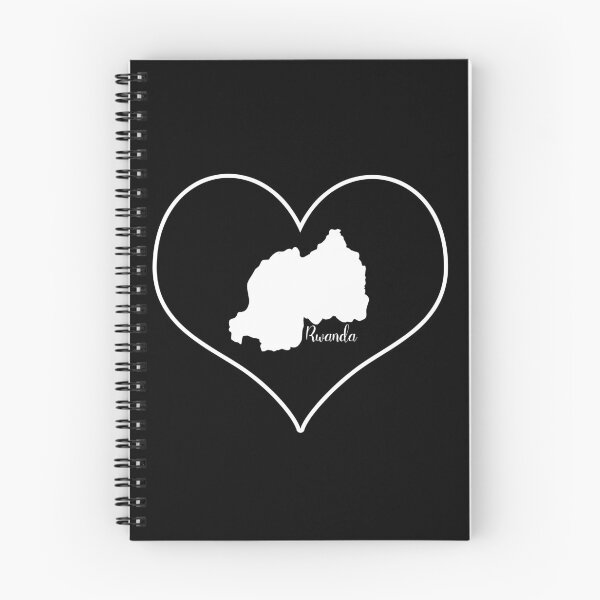 Item preview, Black heart map Rwanda designed and sold by Astralia.