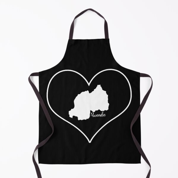 Item preview, Black heart map Rwanda designed and sold by Astralia.