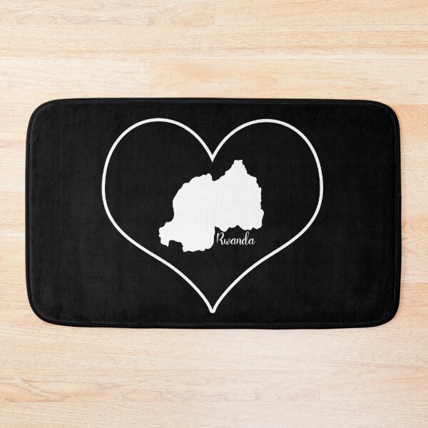 Item preview, Black heart map Rwanda designed and sold by Astralia.