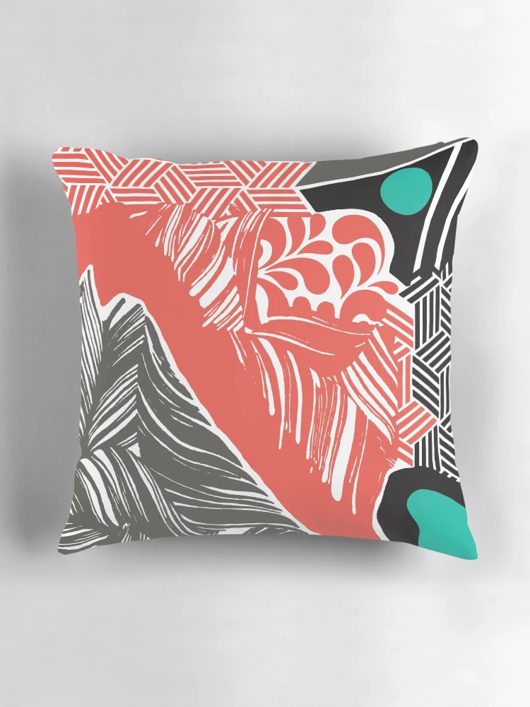 Thumbnail 3 of 4, Pillow, Pattern composition designed and sold by ColorcaustDS.