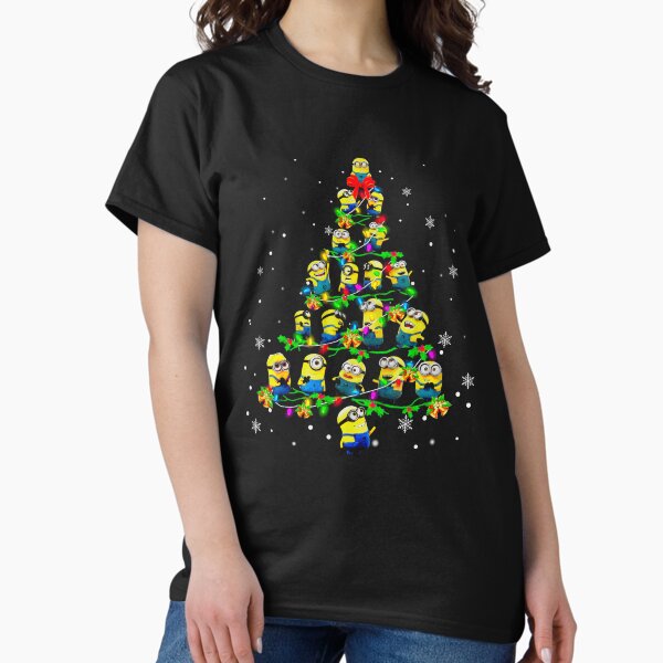 Despicable Me Mens T-Shirt - 2 Minions Standing with A Very Confused Look Image (Small