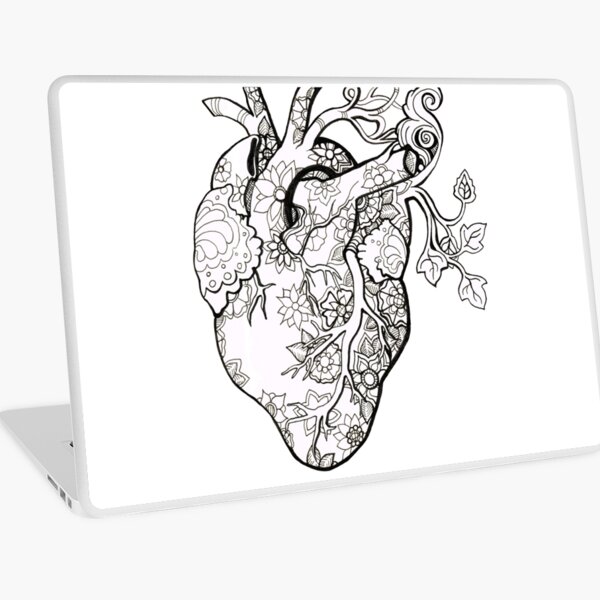 Botanical Heart Laptop Skin