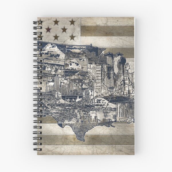 Item preview, unted states map 4 designed and sold by BekimART.