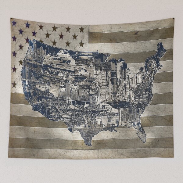Item preview, unted states map 4 designed and sold by BekimART.