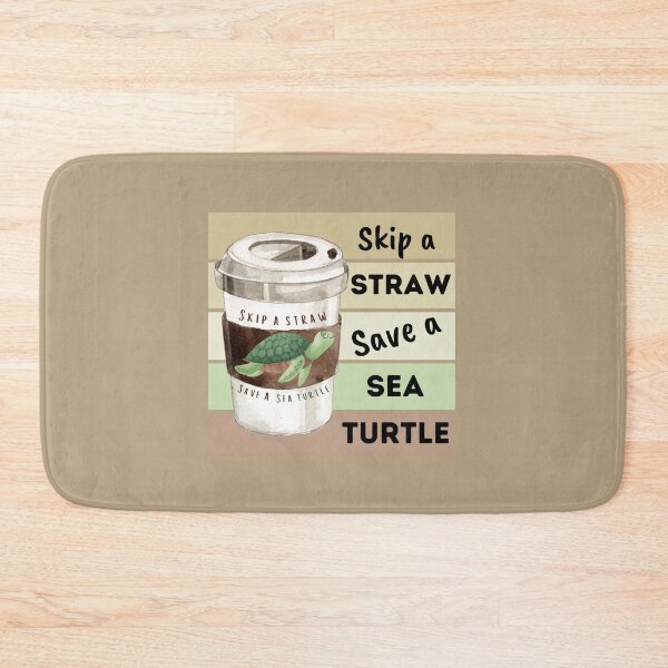 Item preview, Skip a straw, save a sea turtle  designed and sold by WhaleSharkShop.