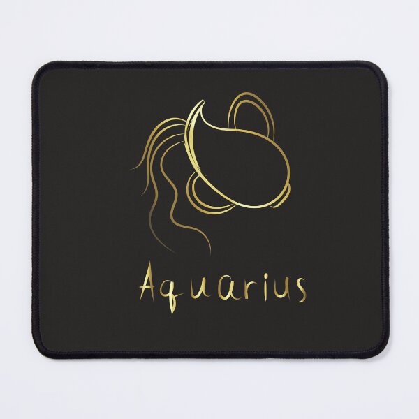 Item preview, Aquarius Zodiac Sign Coffee Mug in Black, White & Gold designed and sold by slicksdesigns.