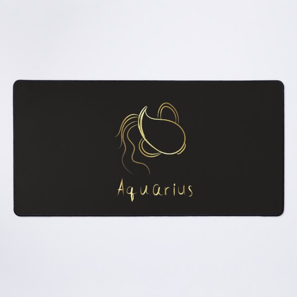 Item preview, Aquarius Zodiac Sign Coffee Mug in Black, White & Gold designed and sold by slicksdesigns.