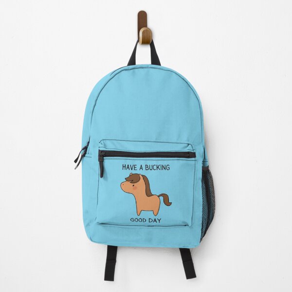 Item preview, Have a Bucking Good Day Horse Pun with Cute Brown Horse designed and sold by quinellie.