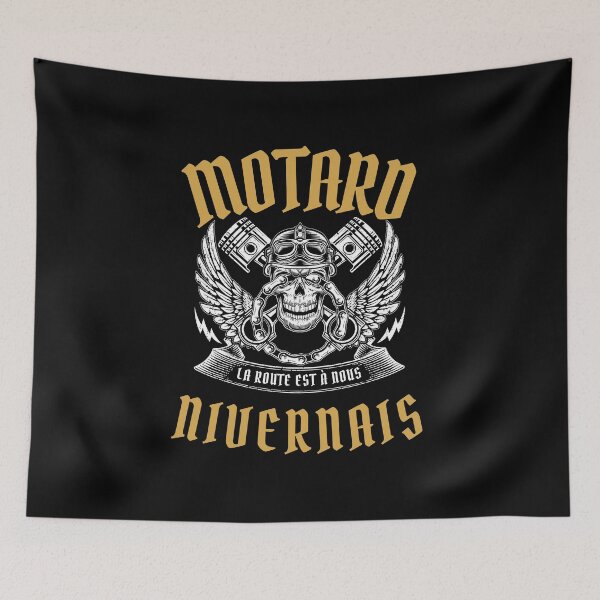 Aperçu de l'œuvre Cadeau Homme Motard Nièvre anniversaire créée et vendue par RomualdGR.