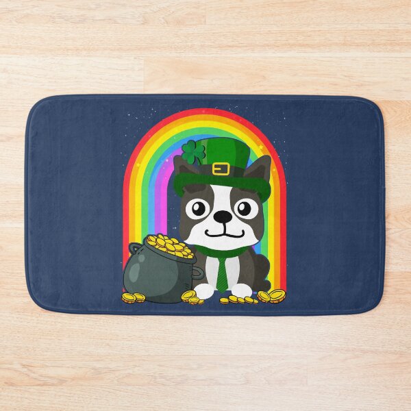 Item preview, Boston Terrier Rainbow Irish Clover St Patrick designed and sold by SurneYok.