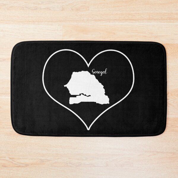 Item preview, Black heart map Senegal designed and sold by Astralia.