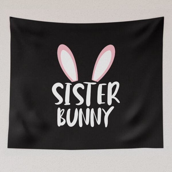 Aperçu de l'œuvre Funny Sister Bunny Ears Filles Mignon Correspondant Famille Pâques créée et vendue par jemeajor.