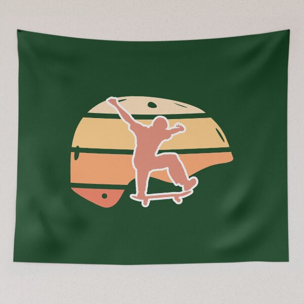 Item preview, Colorful retro-inspired skateboard helmet kickflip designed and sold by SurneYok.