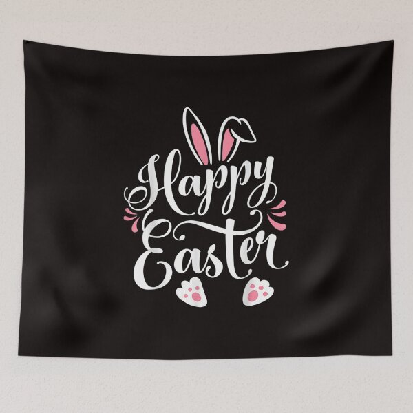 Aperçu de l'œuvre Joyeuses Pâques Bunny Rabbit Face Funny Easter Day créée et vendue par dominiquepote.