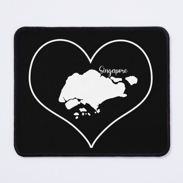 Item preview, Black Heart Map Singapore designed and sold by Astralia.