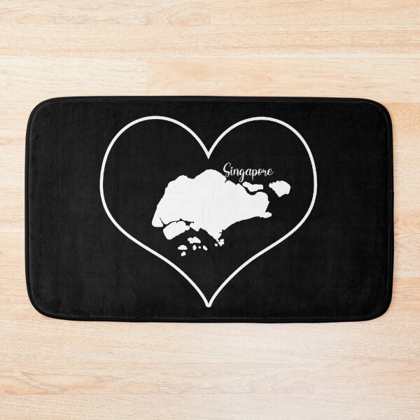 Item preview, Black Heart Map Singapore designed and sold by Astralia.