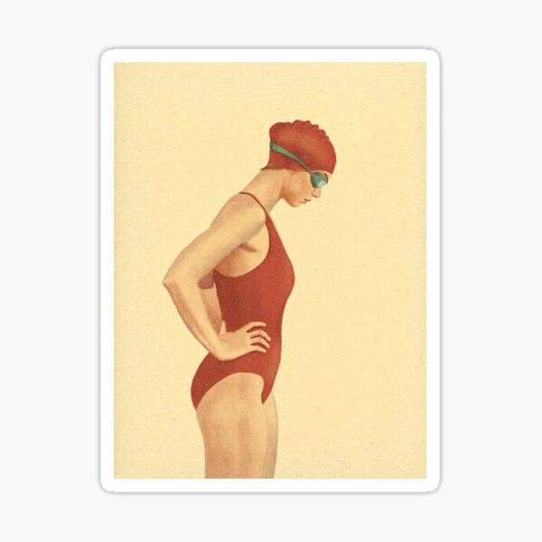 Item preview, swimmer gifts, womens sports art, diving, minimalist swimming, swim coach gift, woman in a swimsuit, swimming pool art, swimmer wall decor designed and sold by 21SD21art.