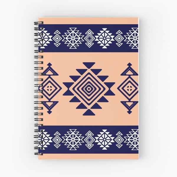 Artikelvorschau, wie es war, Ethnic Pattern Tribal Aztec Navy Blue Series entworfen und verkauft von Integrade-TXC.