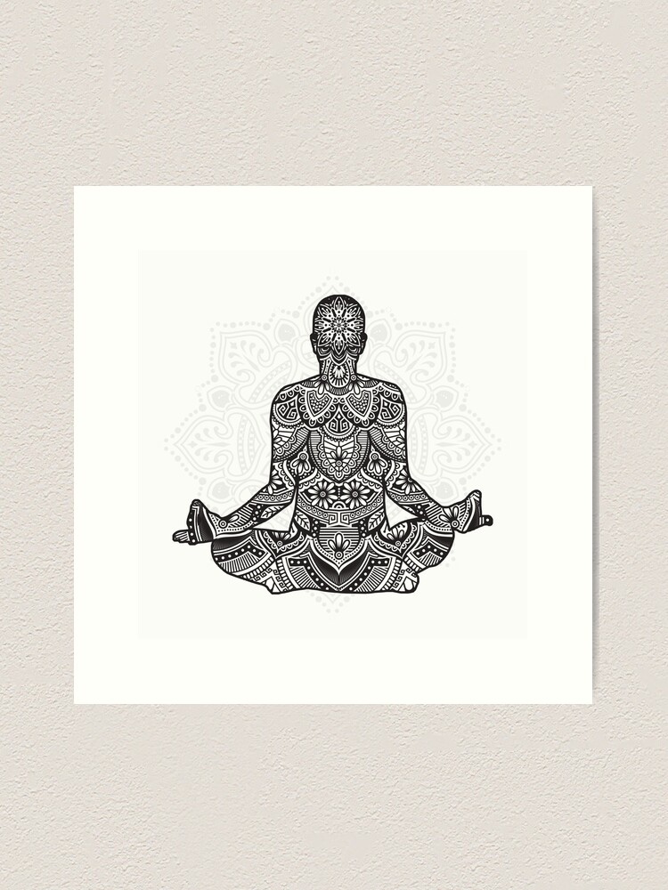 Be Whole, Om Symbol, Yoga Mandala, Yoga Decor, Boho Print