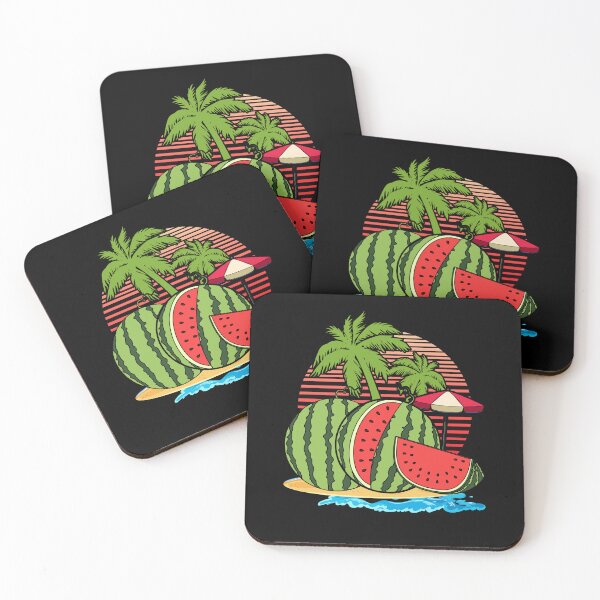 Item preview, Tropical Summer Fruit Melon Lover Palm Trees Exotic Watermelon designed and sold by bestshirtdesign.