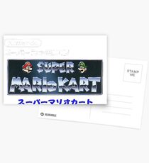 Mario Kart Logo Postcards