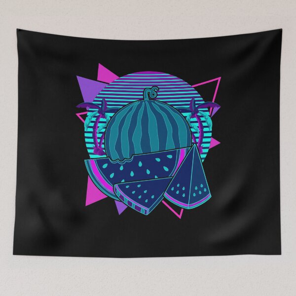 Item preview, Vaporwave Vibe Tropical Summer Fruit Melon Exotic Watermelon designed and sold by bestshirtdesign.