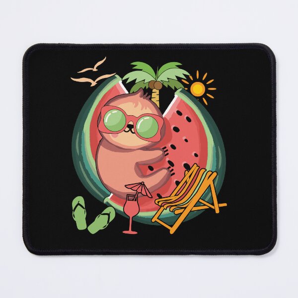 Item preview, Funny Sloth Sunglasses Exotic Summer Tropical Fruit Watermelon designed and sold by bestshirtdesign.