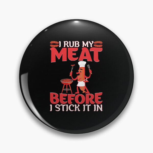 Item preview, I Rub My Own Meat Funny Retro Barbecue Meat Grilling Lovers designed and sold by Theparticular.