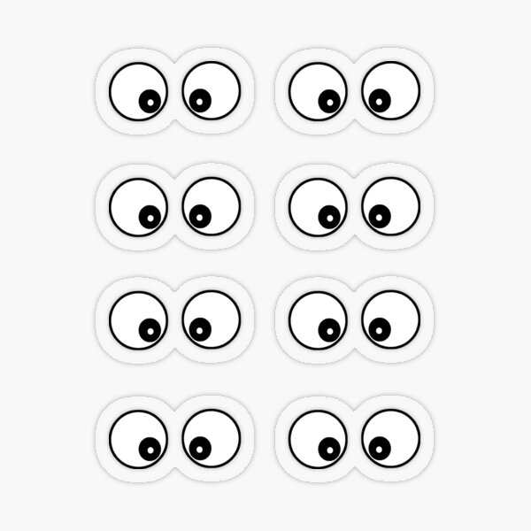 Googly Eyes Sticker for Sale by OrangeGear