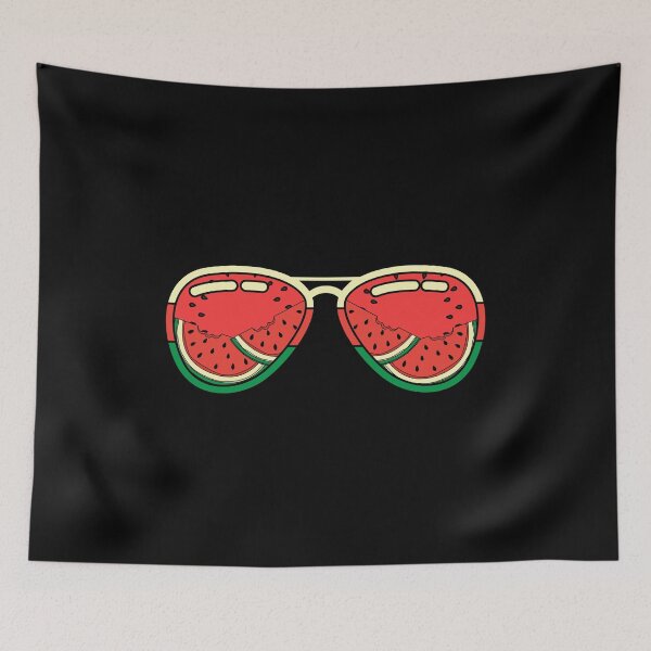 Item preview, Funny Melon Sunglasses Tropical Summer Fruit Watermelon designed and sold by bestshirtdesign.