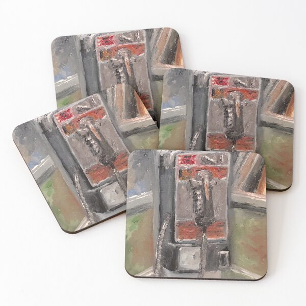 Item preview, Mojave Desert Phone Booth Oil Painting telephone payphone designed and sold by JTony.