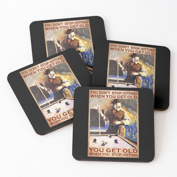 Item preview, You don't stop hitting when you get old you get old when you stop hitting billiard lover designed and sold by SaoirseNeid.