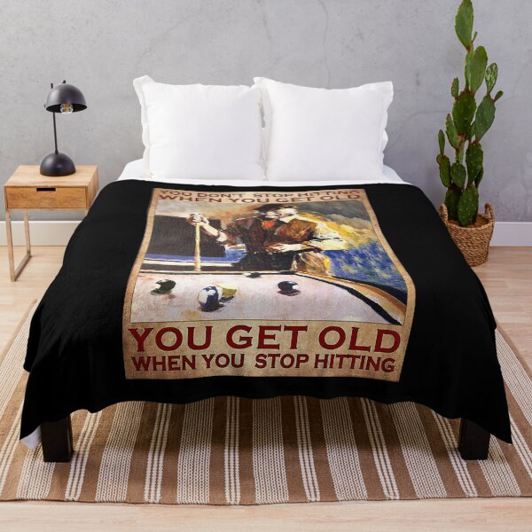 Item preview, You don't stop hitting when you get old you get old when you stop hitting billiard lover designed and sold by SaoirseNeid.