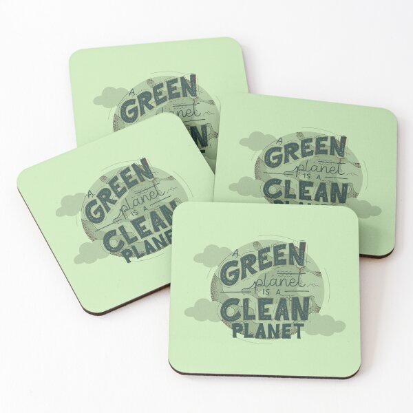 Item preview, A green planet is a clean planet - Save the planet designed and sold by designerpriti.