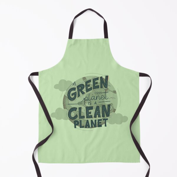 Item preview, A green planet is a clean planet - Save the planet designed and sold by designerpriti.