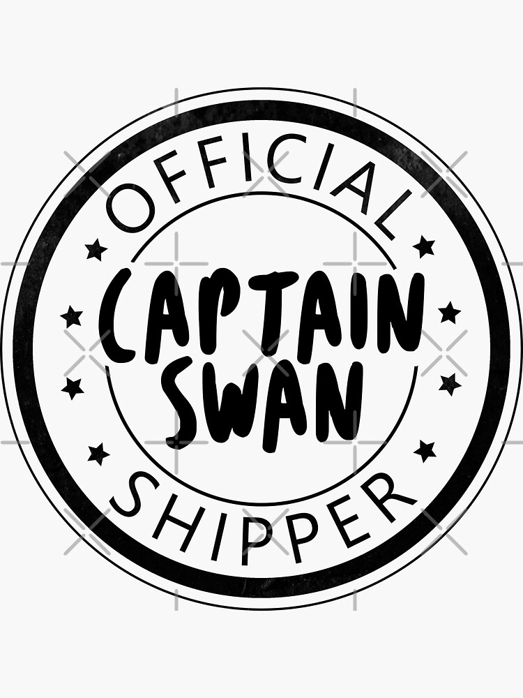 Official Captain Swan Shipper Sticker For Sale By Paulapatata Redbubble