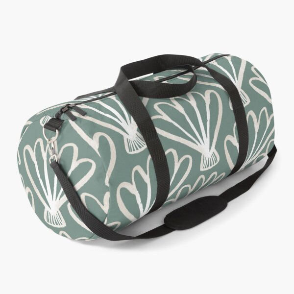 Item preview, Watercolour scallop shell on green designed and sold by Ashleigh Fish.