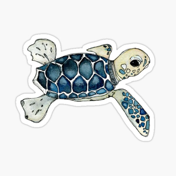 Artikel-Vorschau von Meeresschildkröte Aquarell // Illustration // Schildkröte, designt und verkauft von lineosa.