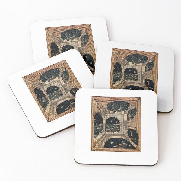Item preview, MC ESCHER LABIRINTH Sticker designed and sold by CarinHubner.