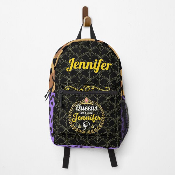 Item preview, Queens Are Named Jennifer - Custom Gifts For Jennifer | Retro Gold White Design designed and sold by Delandor.
